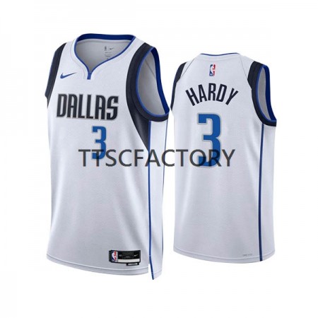 Camiseta Hombre Dallas Mavericks Jaden Hardy 3 Nike 2022-23 Association Edition Blanco Swingman